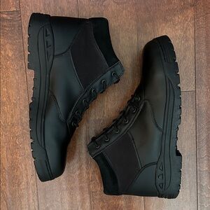 Rothco Men's Black Leather Lace-Up Boots, Size 12